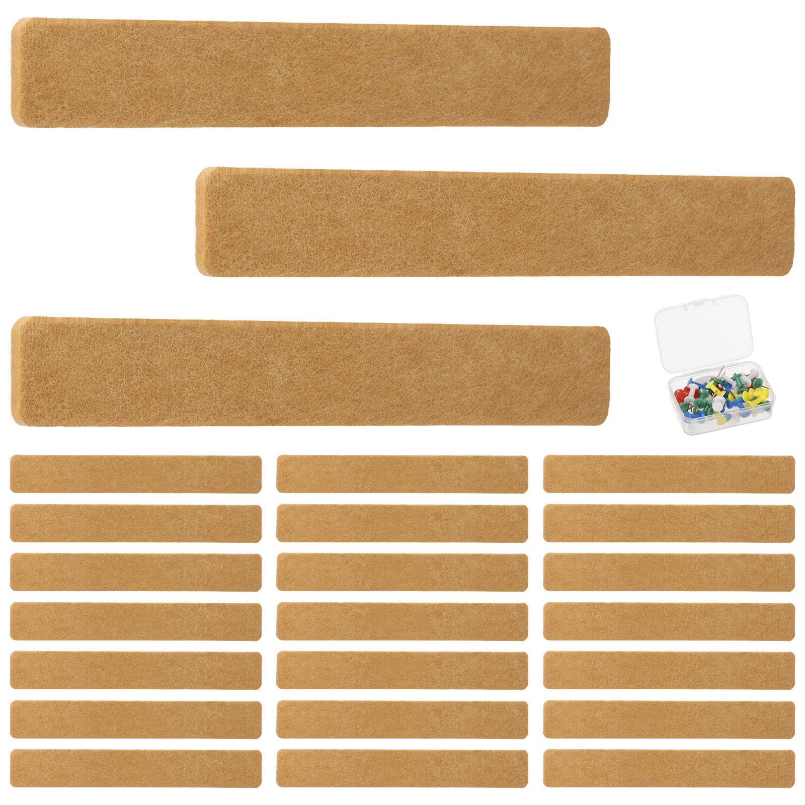 Самоклеящаяся фетровая доска для булавок, фетровая доска-планка для DIY, многоцелевая информационная доска-планка для дома, офиса, школы, фетровая доска-планка