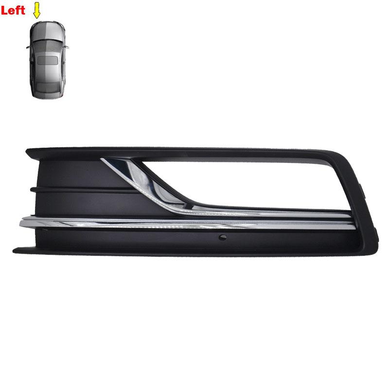 Car Accessories Left Right Front Bumper Fog Light Grille Cover For Volkswagen VW Passat NMS 2016 2017 2018 Foglights Covers New