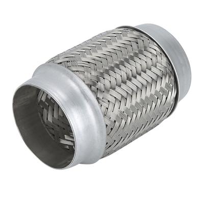 3in X 6in Double Braid Steel Tail Exhaust Pipe Hose Auto Accessory