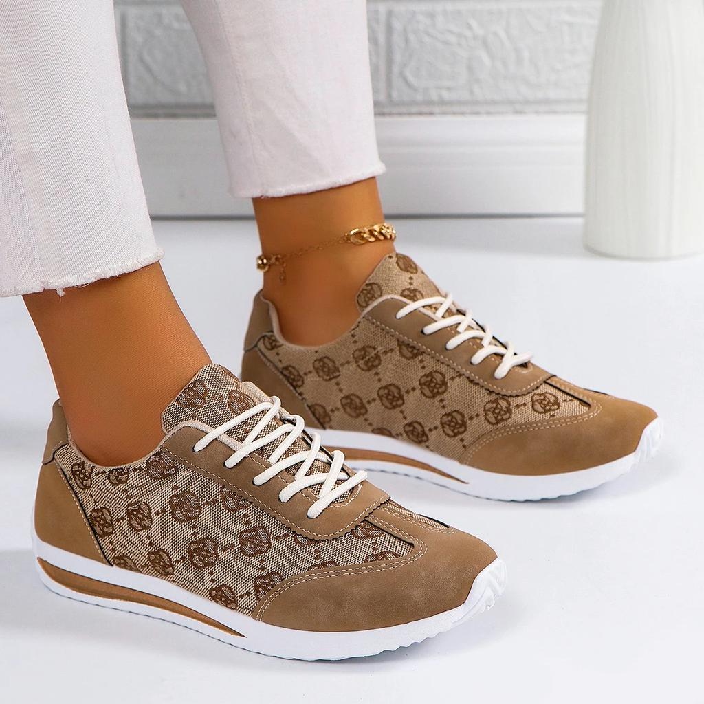 Women Sneakers  Spring Autumn Fashion Outdoor Versatile Sneakers Women Casual Comfortable Lace Up Walking Shoes for Women