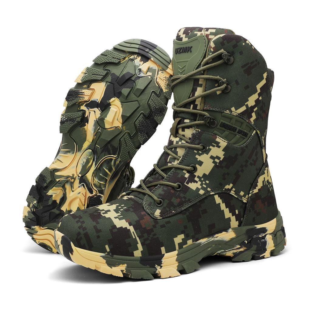 New Men Tactical Boot Combat Anti-Slip Brand Unisex Breathable Special Force Size Plus Army Boots Male Military Motorcycle Shoe