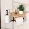 Tiered Design Toilet Paper Holder No-drill Tissue Holder Roll Paper Holder  Bathroom