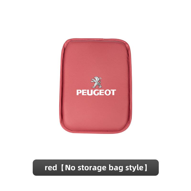Car Armrest Mat Center Console Leather Protection Cushion For Peugeot 206 307 308 207 3008 208 407 508 2008 5008 301 406 408 607 tdf9