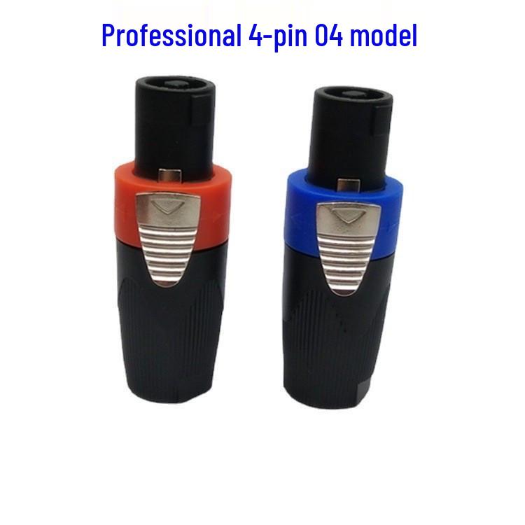 

Профессиональный аудиоразъем SPEAKON NL4FC 4-контактный (Cannon Ohm 04) Professional Orange 04