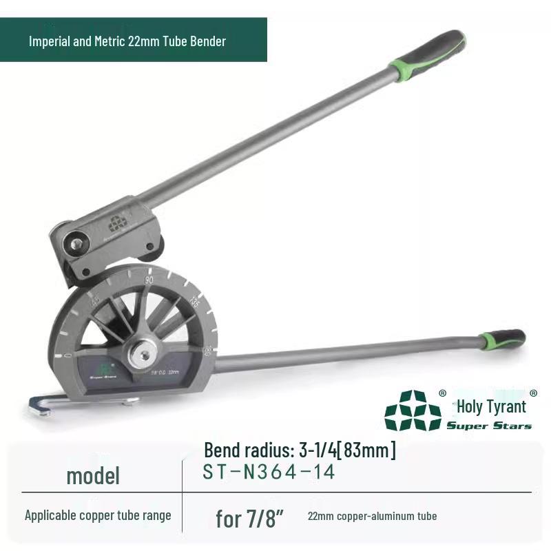 Saint-Ba Ruční ohýbačka trubek pro měď, hliník, ocel: Velikosti 6, 8, 10, 12, 19, 22