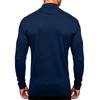 T-shirt casual da uomo a maniche lunghe con collo alto