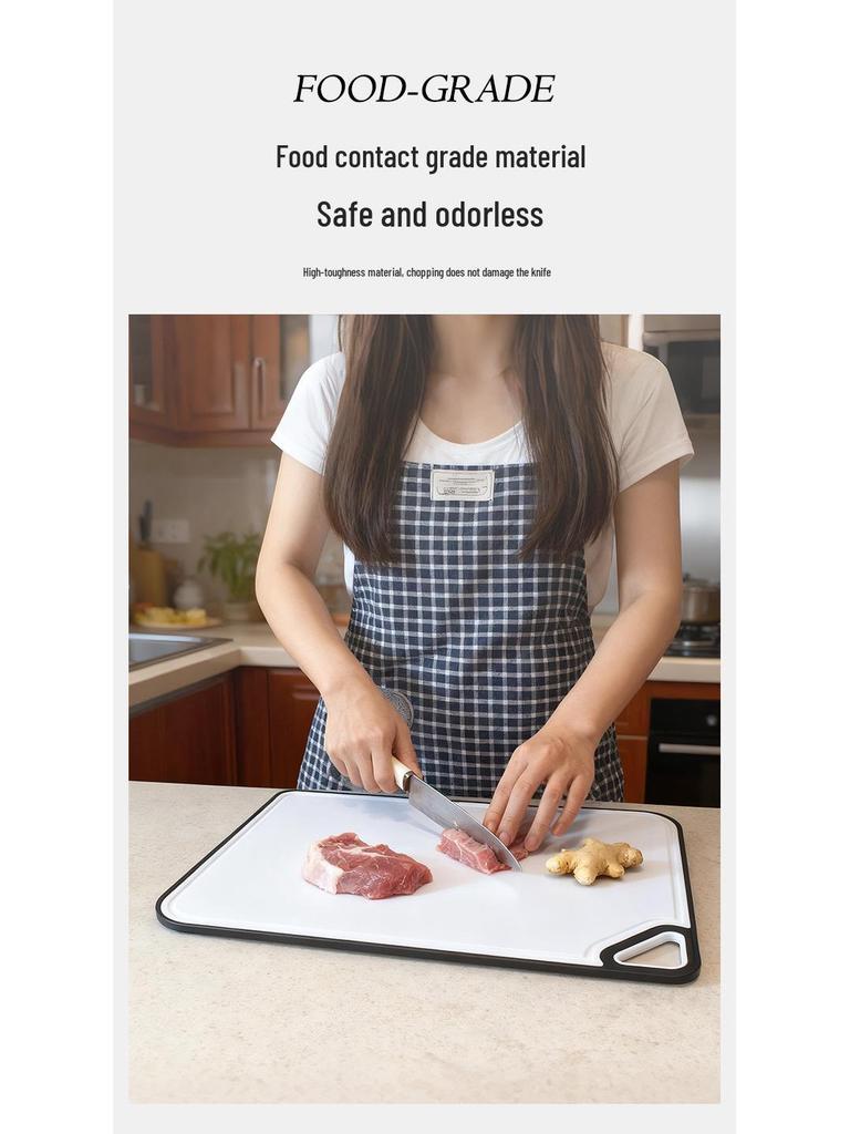 Anti-Mold Antibacterial Non-Slip Double-Sided Kitchen Cutting Board for Fruits and Vegetables
