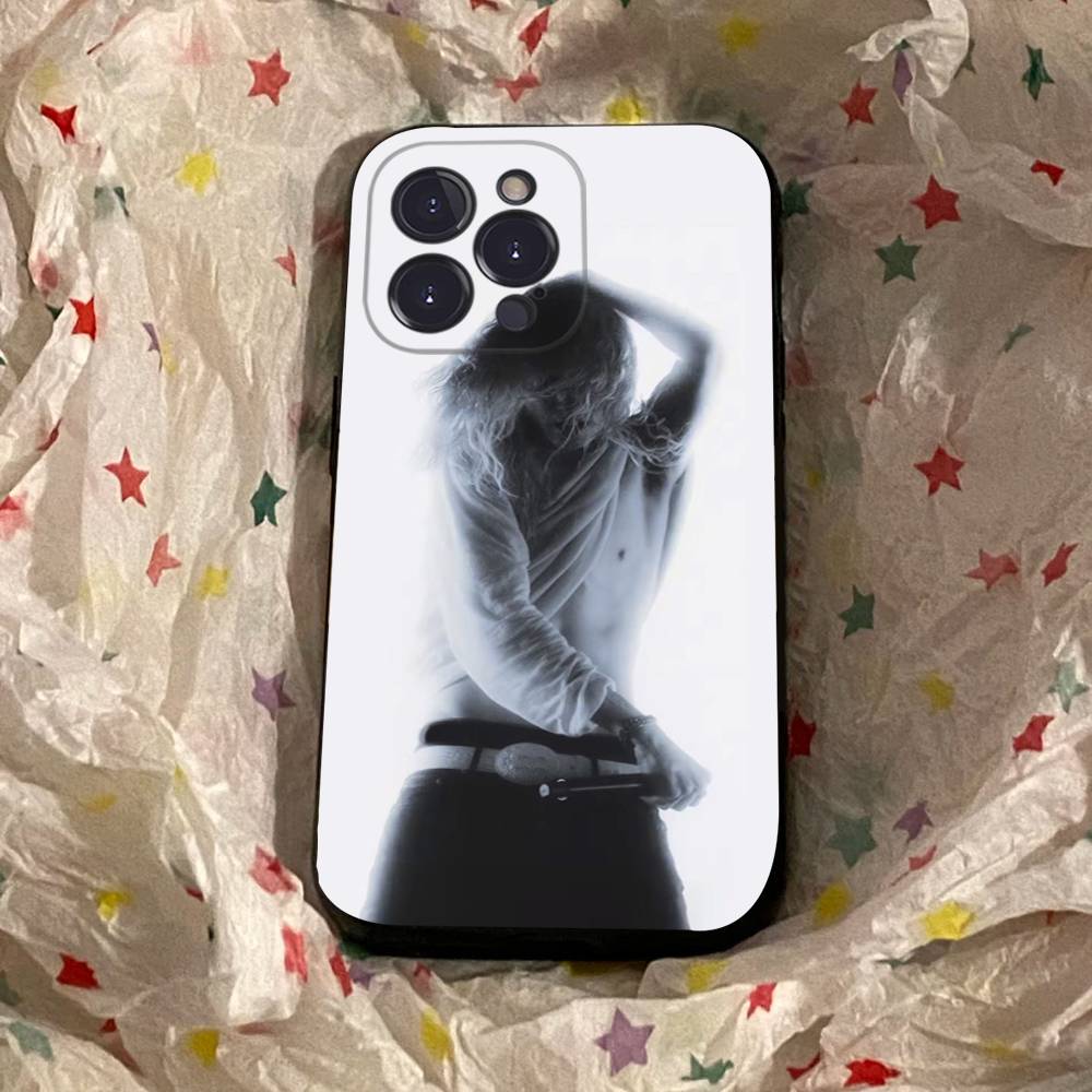 Singer 2hollis Phone Case Black Soft Silicone TPU Phone Case For IPhone 11 12 13 14 15 16 17 Pro Plus Mini Max