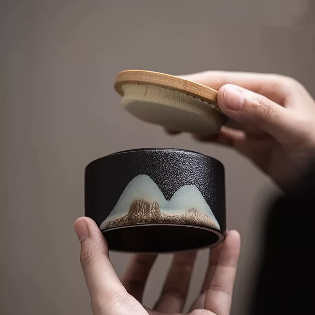 7pcs Ceramic Tea Gift Box Set Tea Cup Teapot Tea Tray Outdoor Tea Making Tools Portable Tea Set Gift For Friends Home Decorations Holiday Gifts For Te