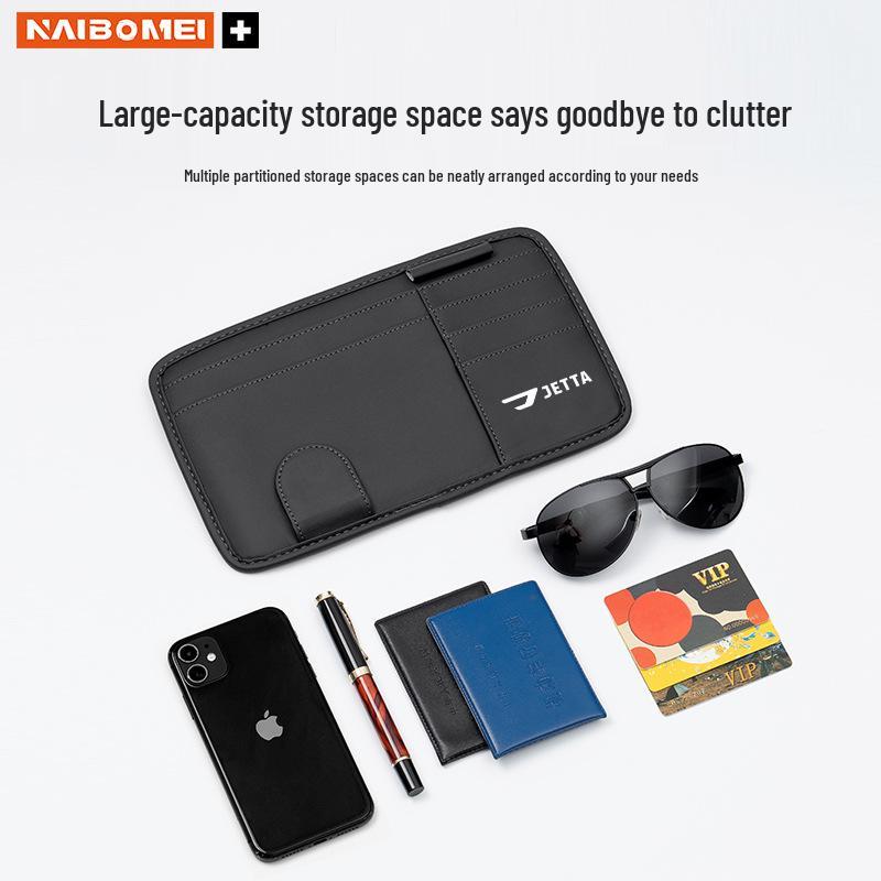 Jetta VA3/VA7/VS5/VS Car Sun Visor Multi-functional Glasses and Card Clip Holder
