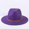 Popular European and American classic simple flat-brimmed top hat men's and women's fashionable and elegant versatile jazz hat top hat