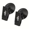 2 Pezzi Clip a Ventosa Multifunzione – Rimovibili, per Parasole Auto, Tenda, Asciugamano, Cruscotto