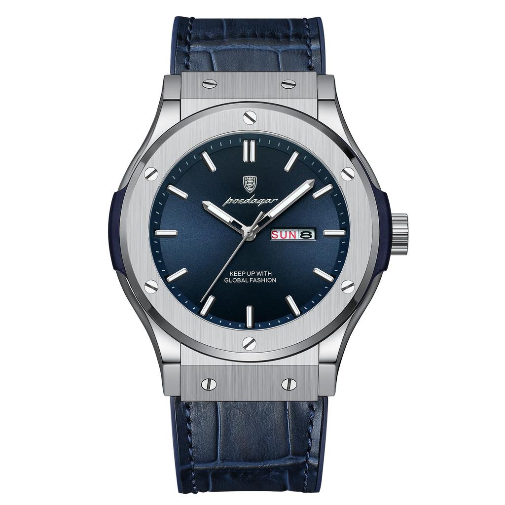 Swiss Mens Waterproof Quartz Watch With Luminous Dial For Casual Daily Wear