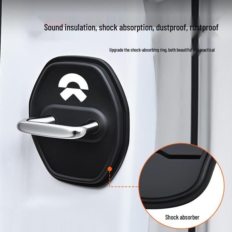 NIO ES6/ET5T/EC6 Car Door Shock Absorbing Silicone Buffer Pads & Protective Lock Covers.