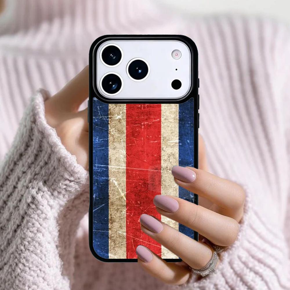 Costa Rica Rican Flag Phone Case For Apple iPhone 17 Air 16E 15 14 Plus 13 12 11 Pro Max Mini Funda Cover