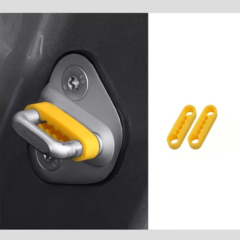Universal Car Door Lock Silicone Shock Absorber Cover, Anti-Collision Noise Reduction Buffer Protector, 1/2/8 Pcs