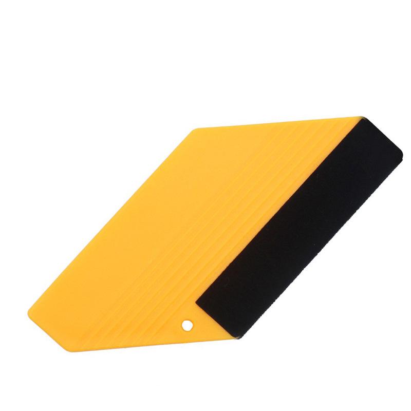 Automotive Square Flocking Plastic Scraper for Car Cover, Film Application, Seam Repair, and Glass Cleaning.