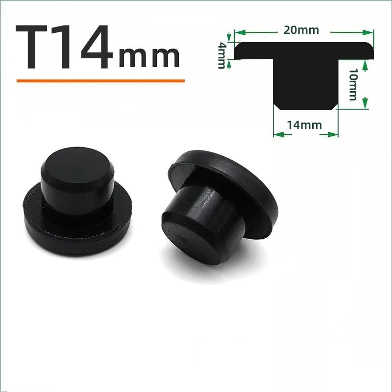 Schwarzer Silikonstopfen Ø 6mm-81,3mm Runde Staubdichte Dichtkappe Hitzebeständiger Silikon-Lochstopfen Dichtungs-Endkappe Schutzhülle