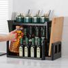Kitchen Shelf Two-layer Seasoning Rack Knife Holder Cutting Board Rack Countertop Multifunctional Multi-layer Storage No Punching Seasoning Rack