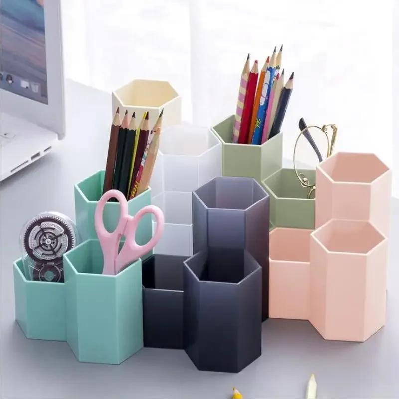 Multifunctional Desktop Pen Holder Storage Box Stationery Set School Desk Office Storage Box Accessories Student Gift