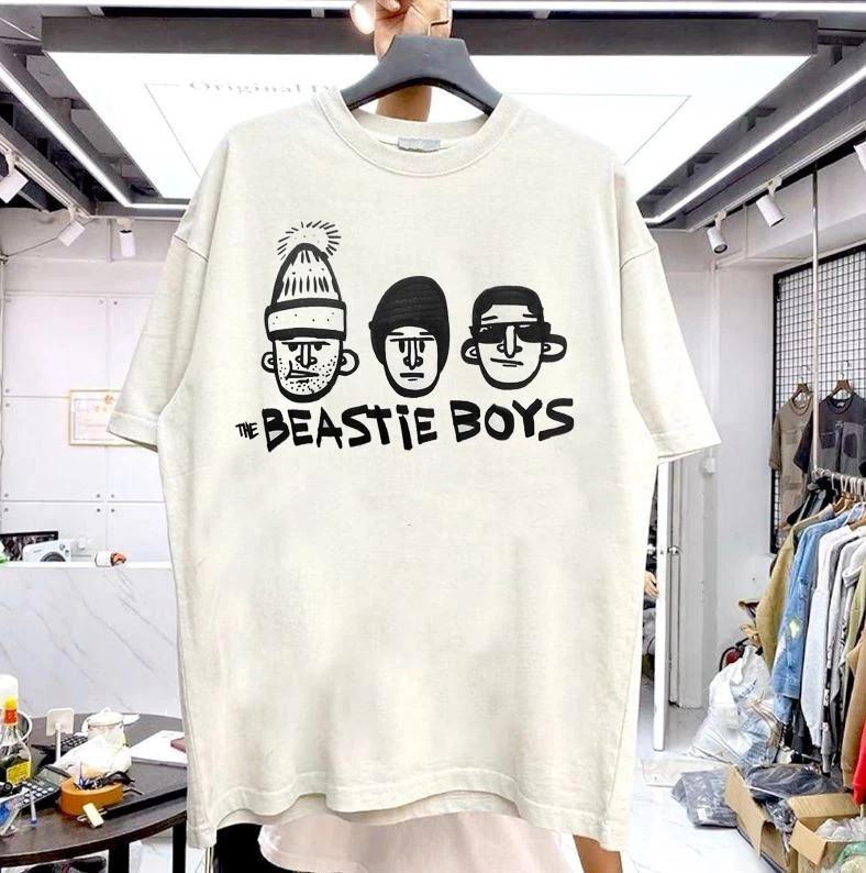 The Beastie Boys band rare design White T shirt 90s Classic NI311 FREE SHIPPING L