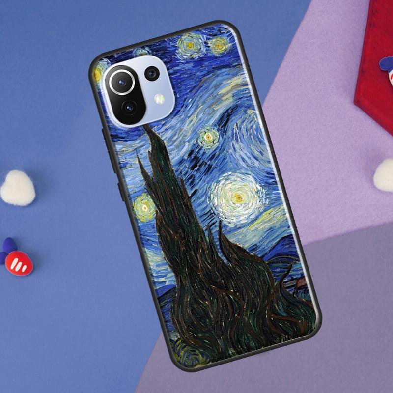 Van Gogh Starry Sky Cover For Xiaomi 14 Ultra 13 11T 12T 13T 14T Pro POCO X6 X7 Pro X3 X5 F3 F5 F6 M6 Pro Case