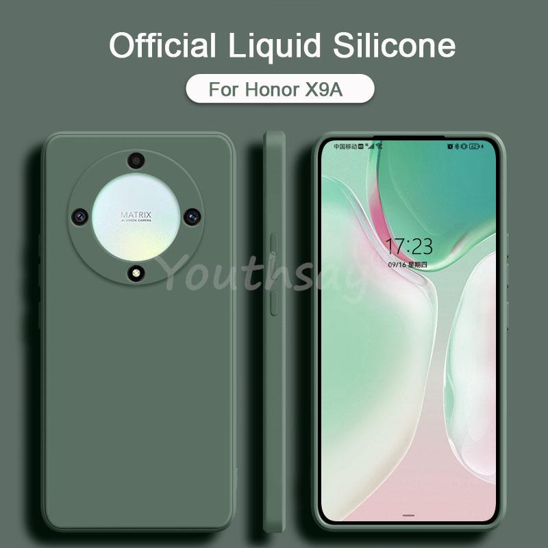 For Honor X9A Case Silicone Liquid Original For Honor X9A X8A X7A X9 X8 Cover TPU Protector Case Honor X9A Cover