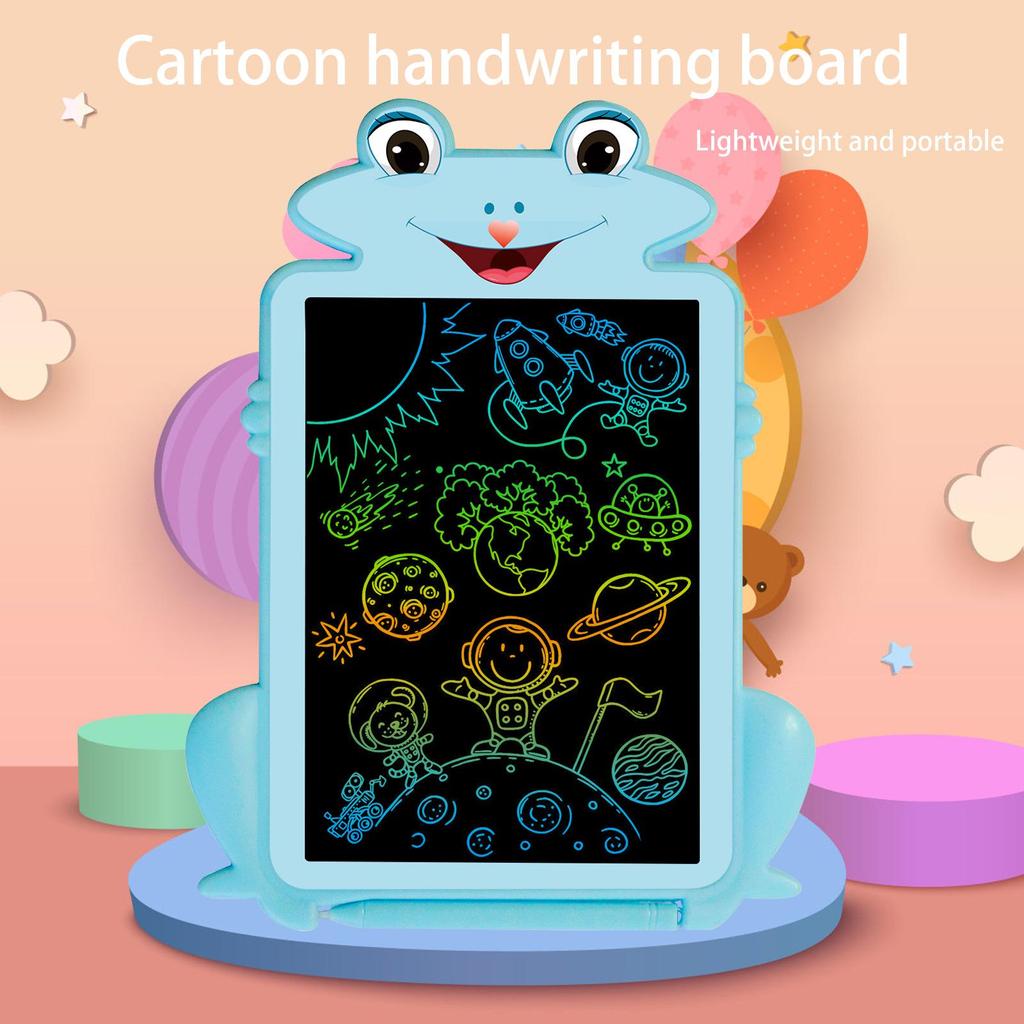 8.5 Inch Frog Cartoon LCD Writing Tablet for Kids - Electronic Drawing and Handwriting Board