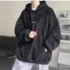 סוודר קפוצ'ון רופף לגברים מעובה לסתיו וחורף