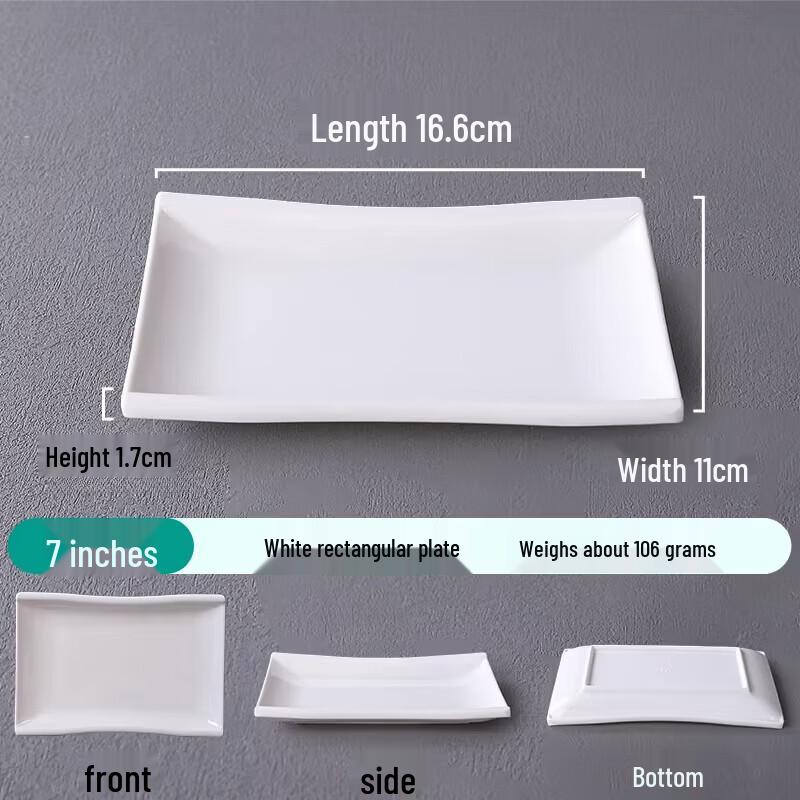 White Melamine Multi-Purpose Serving Plates
