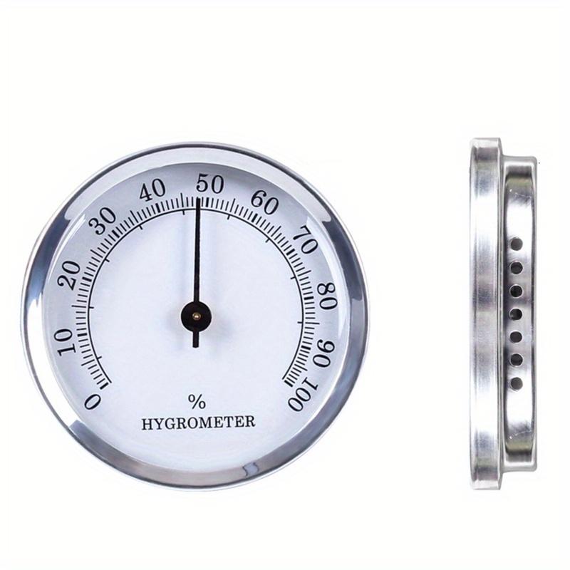 1/2Pcs Hygrometer Round Analog Hygrometer for Cigar Humidor, Accurate Reliable Cigar for CASE Small Round Accurate Cigar Hygrom