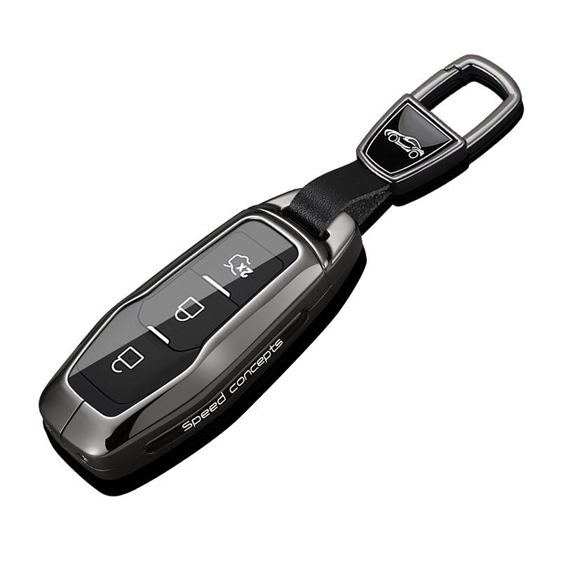 Metal Buckle Key Case for Ford Edge L23, Mondeo, and Explorer Models