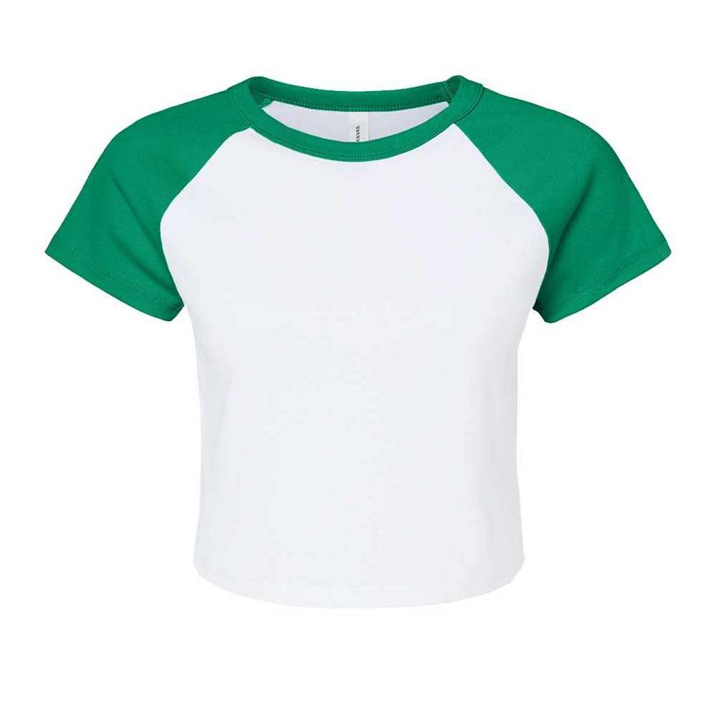 Bella + Canvas Womens/Ladies Baby Micro-Rib Raglan T-Shirt