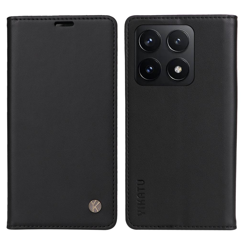YIKATU YK-001 For Xiaomi 14T Case Stand Leather Phone Cover Strong Magnetic Closure