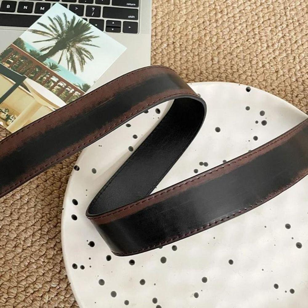 Pu Leather Cross Waist Belt Vintage Dress Jeans Belt Retro Women's Belt  Spicy Girls