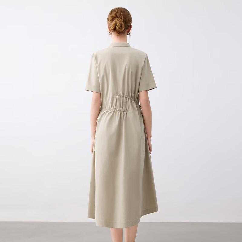 Elva's Island Women's Short Sleeve A-Line Midi Dress