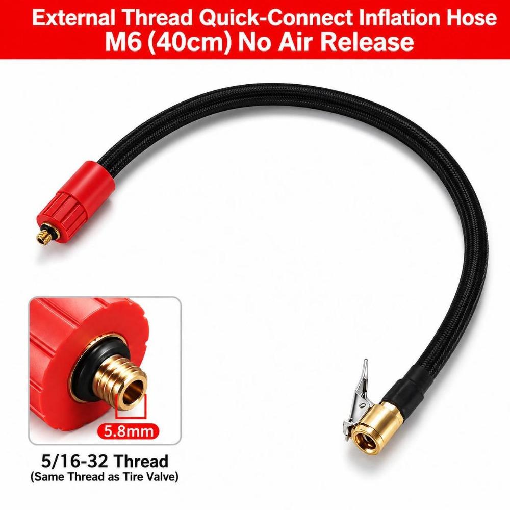 PVC Air Inflation Hose External Thread Quick Clamp Air Hose Pneumatic Accessories