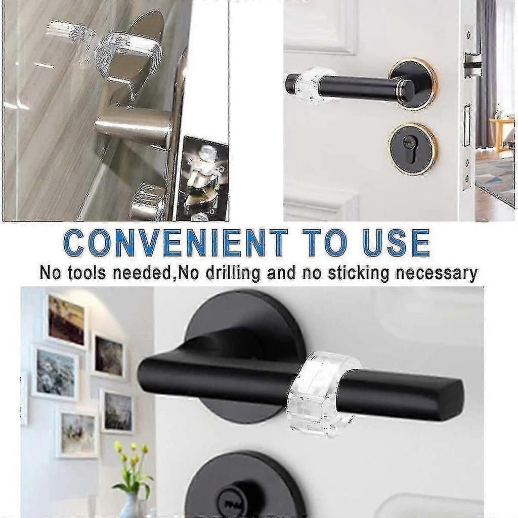 Case Pack Wall Door Handle Protector, PVC Door Handle Buffer Wall