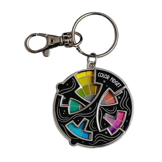 Barevný Fidget Smaltovaný Odznak 20barevný Fidget Spinner pro Umělce 3v1 Odznak Klíčenka Magnet pro Úlevu od Úzkosti