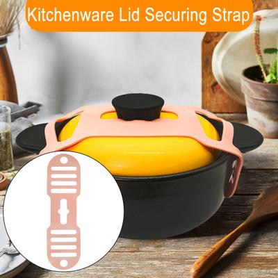 Yousheng Silicone Pot Lid Strap Reusable Adjustable Heat-Resistant Lightweight Slow Cooker Lid Holder Strap Multifunctional Bundling Fixing Tie