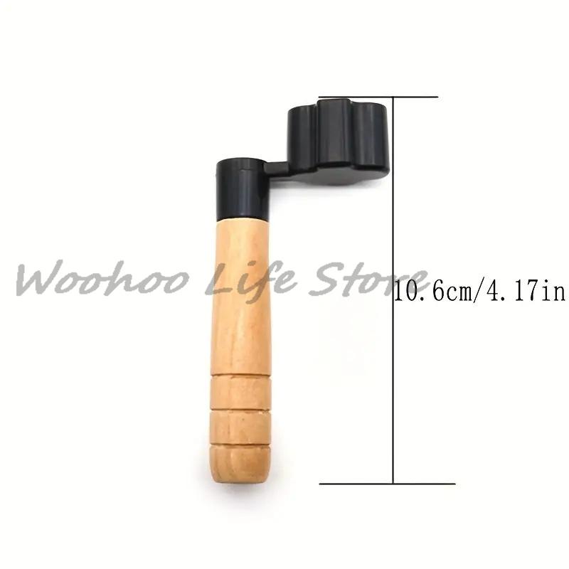 

Easy To Use Wooden Handle Guitar String Winder And String Winder Tool For Acoustic Guitar String Changing Maintenance Essential чёрный