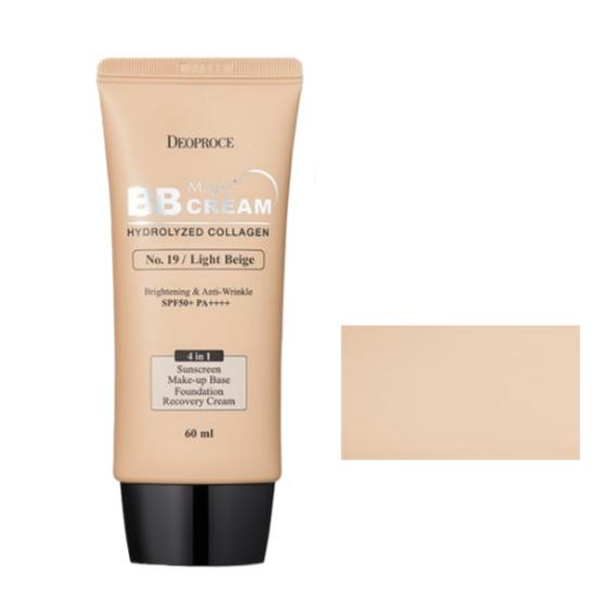 Deoproce Magic BB Cream SPF50+ PA+++ / PA++++ Hydrolyzed Collagen 60ml (Natural Beige / Light Beige / Sand Beige)