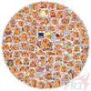 125Pcs/Set Capybara Q-3 Mini Diary Manual Stickers DIY Scrapbooks Album Decor Decals Stickers