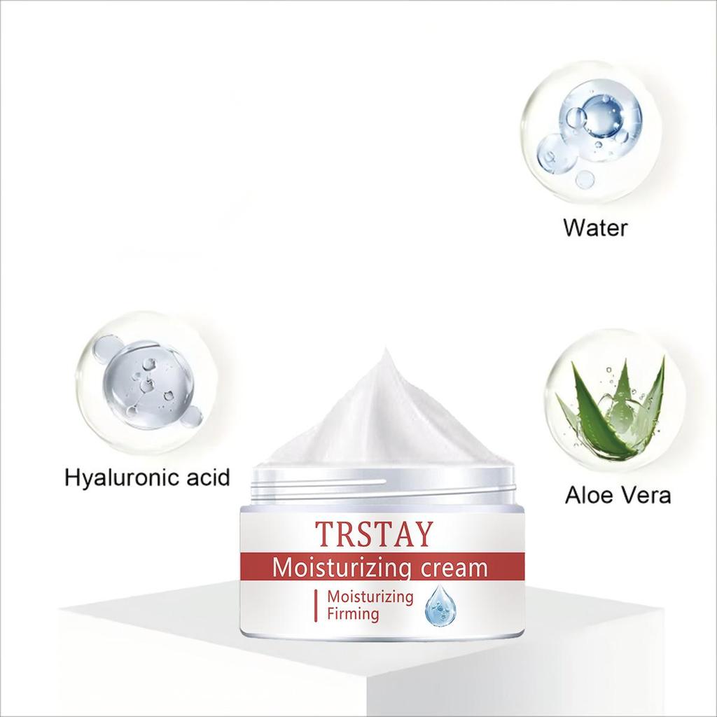 A hydrating moisturizing cream to make it look smoother and less wrinkled, an essential part of your daily facial
