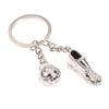 Stainless Steel Football Sport Hanging Chain Unique Soccer Shoes Keyring Chain