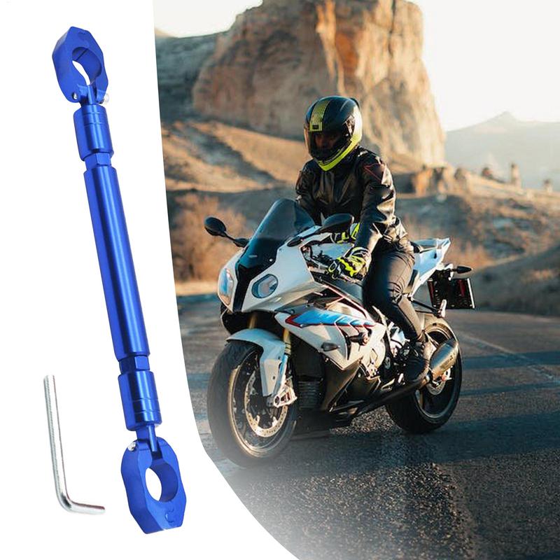 Handlebar Extender Motorcycle Balance Bar Adjustable Balance Stabilizer Rod For Mountain Biking Road Cycling Touring Powersports