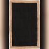 Aizza Trends Indian Handmade Braided Inner Black Natural Jute Area Rug- Jute Rug- Dining Room- Living Room