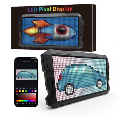 Programmable DIY Mecha-Style LED Pixel Screen: RGB Animation & Atmosphere Light for E-sports Desk.