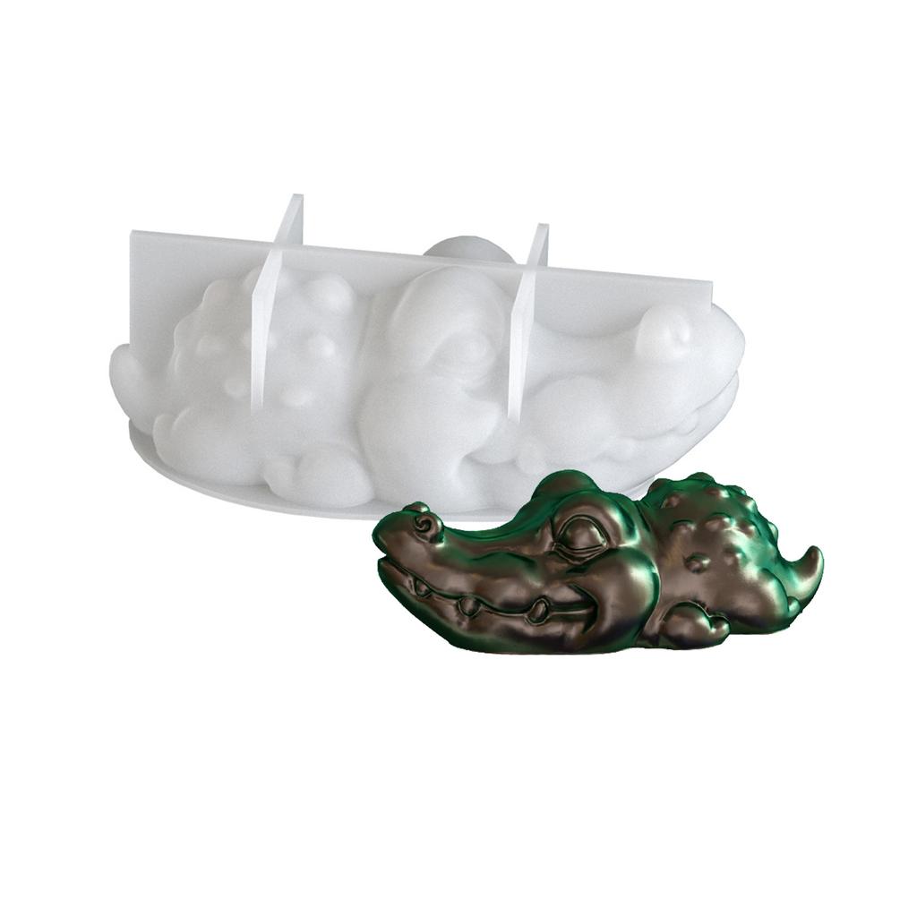 Crocodile Rhinoceros Silicone Molds For Epoxy Resin Crafts 3D Animal Art Decorations And Creative Gift Making