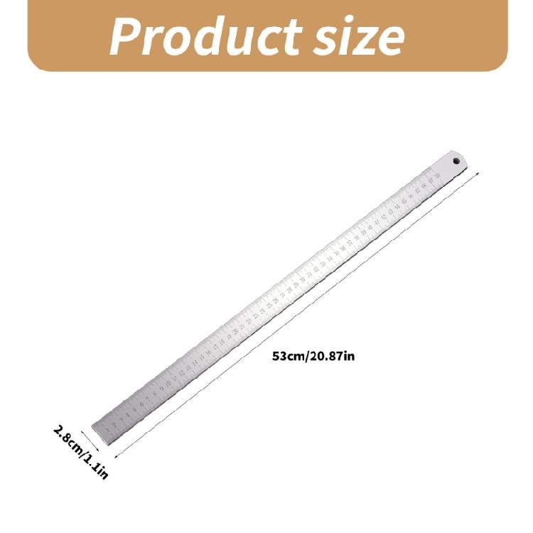 Stainless Steel Straight Edges Ruler for Precisions Accurate Drawing Drafting Measuring Tasks Architects and Engineers